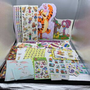 Assortment of Easter Scrapbook Paper-Stickers-Cut-Outs-Decor for Crafts
